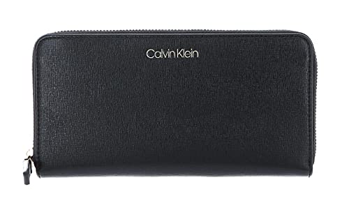 Calvin Klein Saffiano Zip Around Wallet CK Black