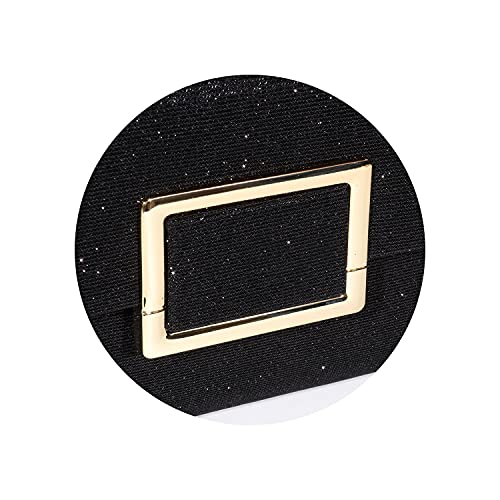 Mulian LilY Dazzling Clutch Bag Evening Bag With Detachable Chain Party Prom Bag Wedding Purses Black E624