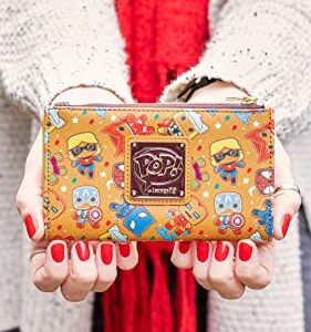 Loungefly Women's Marvel Gingerbread Wallet, Multicolor,MVWA0159