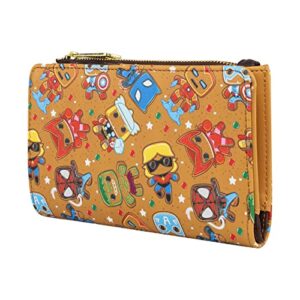 Loungefly Women's Marvel Gingerbread Wallet, Multicolor,MVWA0159