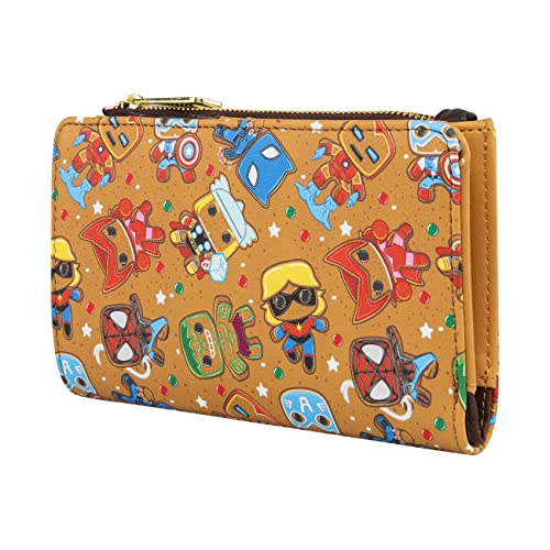 Loungefly Women's Marvel Gingerbread Wallet, Multicolor,MVWA0159