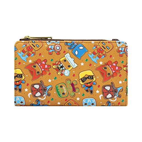 Loungefly Women's Marvel Gingerbread Wallet, Multicolor,MVWA0159