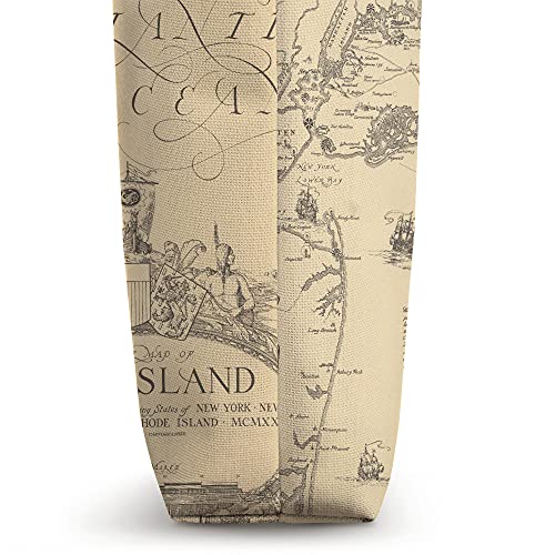 Long Island NY Map Tote Bag