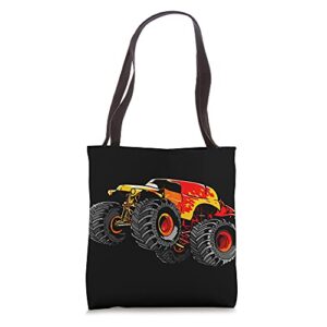 cool monster truck for trucks toy lovers tote bag