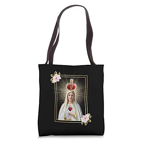 Our Lady of Fatima Immaculate Heart of Blessed Virgin Mary Tote Bag