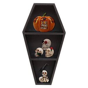 u/d coffin shelf coffin bookshelf gothic room decor floating shelves witchy gifts for halloween,grunge room decor,skull wall decor