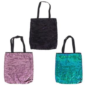 partykindom travel tote bag tote bag sequin large capacity handbag shoulder bag woman shopping bag- black versa tote