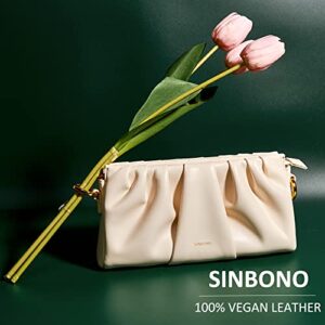 SINBONO Shoulder Bag, Evelyn Handbags Clutch Zipper Closure Small Purse with Adjustable Straps for Women