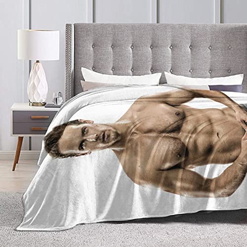 Sam Heughan Blanket Throw Blankets Ultra Soft Flannel Lightweight Throws for Couch, Bed, Plush Fuzzy Flannel Microfiber Warm Thermal Blanket All Seasons Use 50"x40"