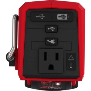 MilwaukeeTool 2846 50 M18 18 Volt 175 Watt Lithium Ion Powered Compact Inverter with 5.0 Ah Battery