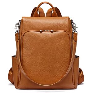 s-zone leather backpack purse for women fashion anti-theft rucksack ladies convertible shoulder bag handbag medium