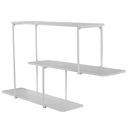 Safavieh Home Collection Anthe Modern White Floating 3-Tier Display Wall Shelf