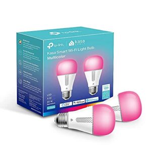 kasa smart bulb, 1000 lumens full color changing dimmable smart wifi light bulb compatible with alexa and google home, 11w, a19, 2.4ghz only, no hub required, a certified for humans device (kl135p2)