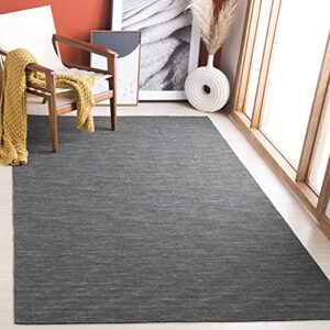 safavieh kilim collection 5′ x 8′ charcoal/grey klm850h handmade premium wool living room dining bedroom area rug