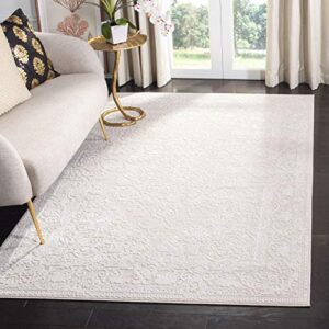 safavieh reflection collection 8′ x 10′ cream/ivory rft664d boho tribal distressed living room dining bedroom area rug