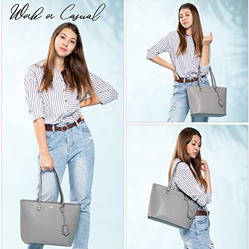 Handbags for Women Large Purses Faux Leather Tote Bag School Shoulder Bag with External Pocket