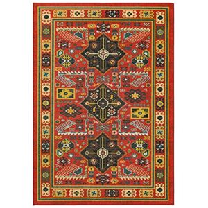 mohawk home makara red southwestern (2′ x 3′) scatter rug