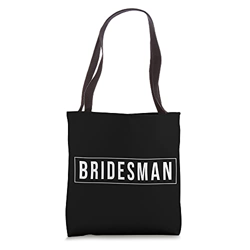 Minimalist Bridesman Top For Wedding Party Tote Bag