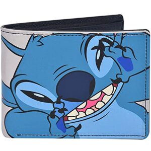 Concept One Disney's Stitch Bifold Wallet in a Decorative Tin Case, Multi