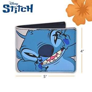 Concept One Disney's Stitch Bifold Wallet in a Decorative Tin Case, Multi