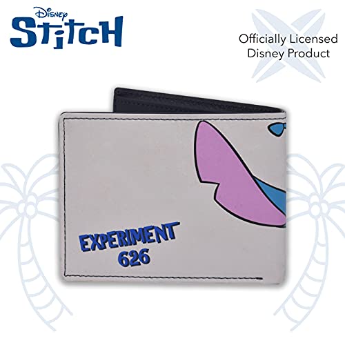 Concept One Disney's Stitch Bifold Wallet in a Decorative Tin Case, Multi