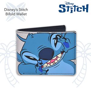 Concept One Disney's Stitch Bifold Wallet in a Decorative Tin Case, Multi