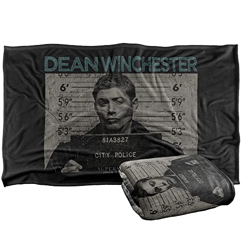 Supernatural Dean Mug Shot Silky Touch Super Soft Throw Blanket 36" x 58"