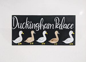 signchat duck house sign chalkboard lakehouse duck coop metal sign 8×12 inches
