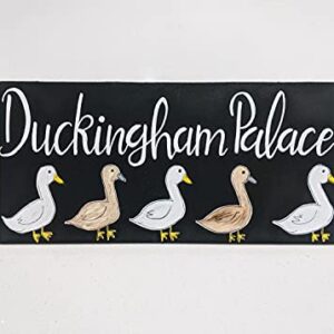 SIGNCHAT Duck House Sign Chalkboard Lakehouse Duck Coop Metal Sign 8x12 inches