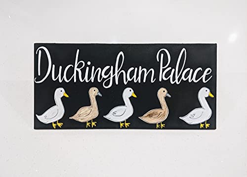 SIGNCHAT Duck House Sign Chalkboard Lakehouse Duck Coop Metal Sign 8x12 inches