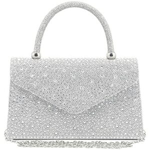 gabrine women’s luxury rhinestone decor evening bag party clutches wedding purses cocktail prom handbags
