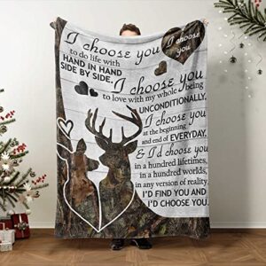 pavo 2022 wedding anniversary blanket gifts for her wife him husband – romantic anniversary birthday gift for her love fleece throws blankets presents for wife on stag & doe gifts