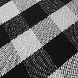 Levinis Buffalo Check Rug - Cotton Washable Porch Rugs Durable and Washable Outdoor Rugs Door Mat Hand-Woven Buffalo Plaid Rug for Outdoor/Kitchen/Bathroom/Entry Way/Bedroom, 23.6" x 35.4"