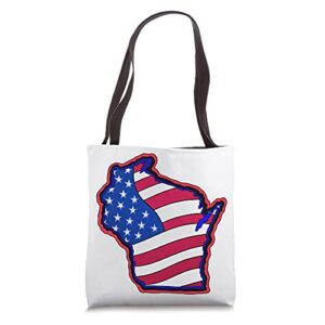 the color of wisconsin tote bag