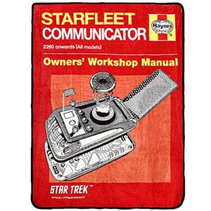 bioworld star trek fleece throw: starfleet communicator owner’s manual