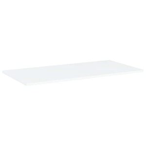 (Fast Delivery) Wall Mounted Floating Shelves, Display Ledge, Storage Rack for Room/ Kitchen /Office Bookshelf Boards 4 pcs White 31.5"x15.7"x0.6" Chipboard