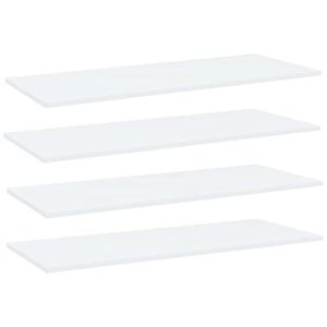 kthlbrh (fast delivery) can be used with floating shelf shelf bracket, floating shelves shelf brackets, industrial pipe shelf diy bookshelf bookshelf boards 4 pcs white 39.4″x15.7″x0.6″ chipboard