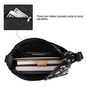 Kamo Crossbody Bag for Women - Multi-pocket Shoulder Bag Lightweight Messenger Bag Casual printed Purse Handbag Travel Bag