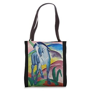 franz marc blue horse painting tote bag