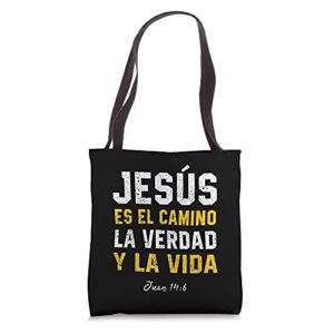 jesus es el camino en espanol christian spanish preachers tote bag