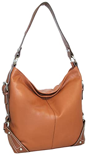 Nino Bossi Handbags Moda Milano Hobo (Cognac)