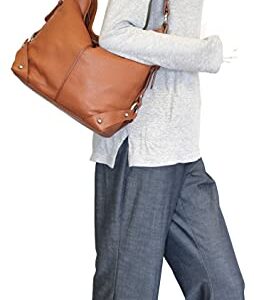 Nino Bossi Handbags Moda Milano Hobo (Cognac)