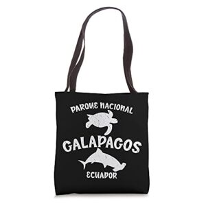 turtle national park shirt hammerhead shark galapagos park tote bag