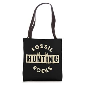 fossil collecting accessories for a fossil hunter tote bag