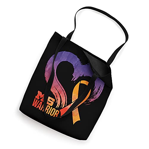 Ms Warrior Heart Multiple Sclerosis Awareness Month Tote Bag