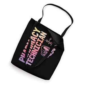 Pharmacy Technician Pharmacist Heartbeat Mortar Tote Bag