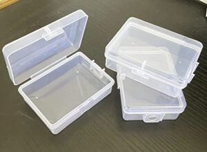 fnrq 12 packs small 2.6 x 1.9 x 0.9inch clear plastic storage containers bins with lids small plastic organizer box for storage of small items