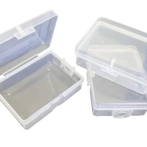 FNRQ 12 Packs Small 2.6 X 1.9 X 0.9inch Clear Plastic Storage Containers Bins with Lids Small Plastic Organizer Box for Storage of Small Items