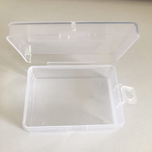 FNRQ 12 Packs Small 2.6 X 1.9 X 0.9inch Clear Plastic Storage Containers Bins with Lids Small Plastic Organizer Box for Storage of Small Items