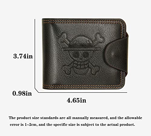 Bi-fold Leather Wallet, Wallets Cartoon Short Purse, Male Women Wallet Credit Card Holder